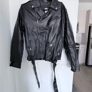 Black Leather WWE Becky Lynch “The Man” Women's Jacket